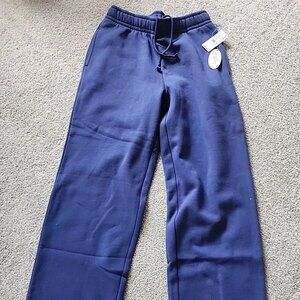 Pacsun NWT Blue Chainstitch Floral Baggy Sweatpants XS